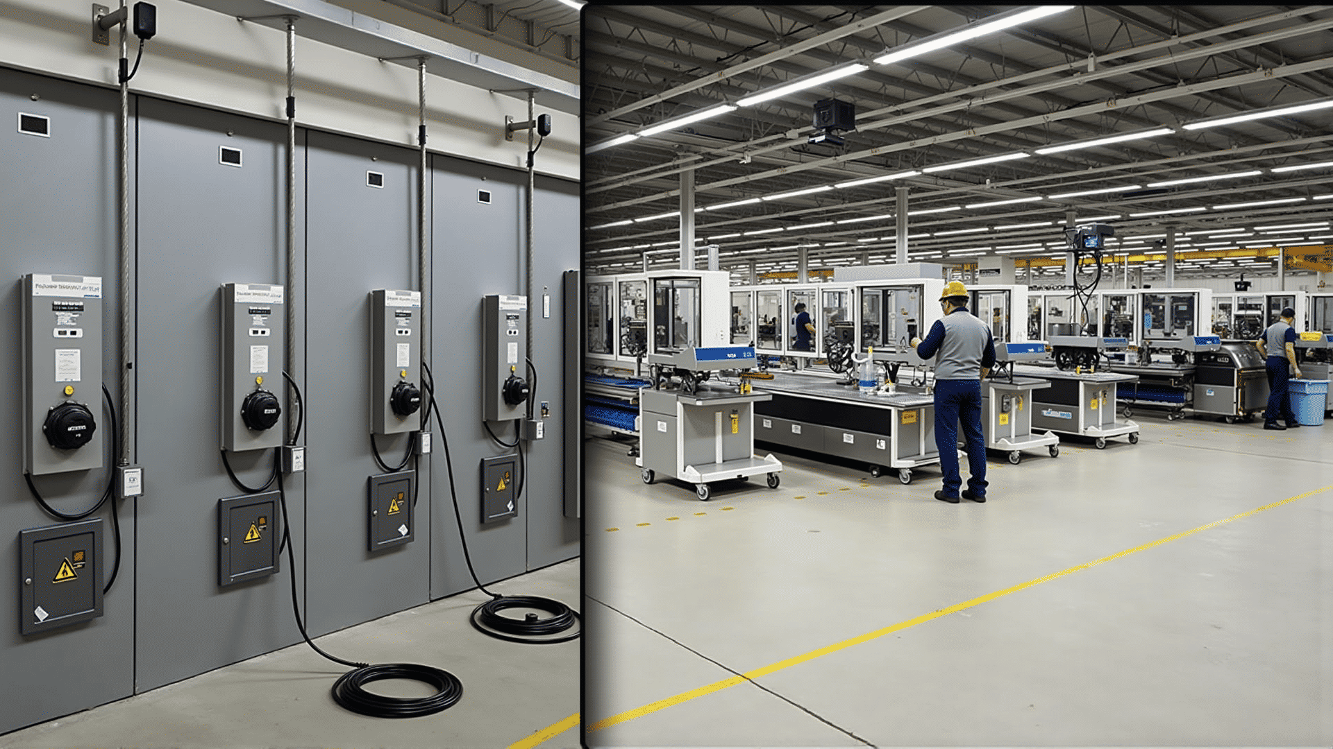 Permanent chargers for industrial use